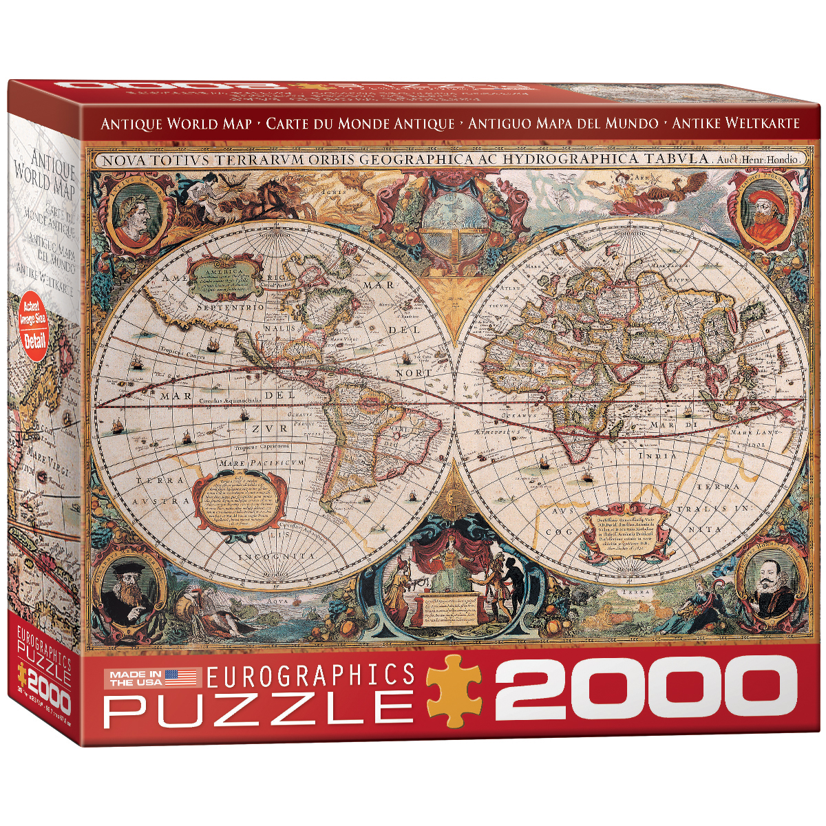 Antique World Map 2000