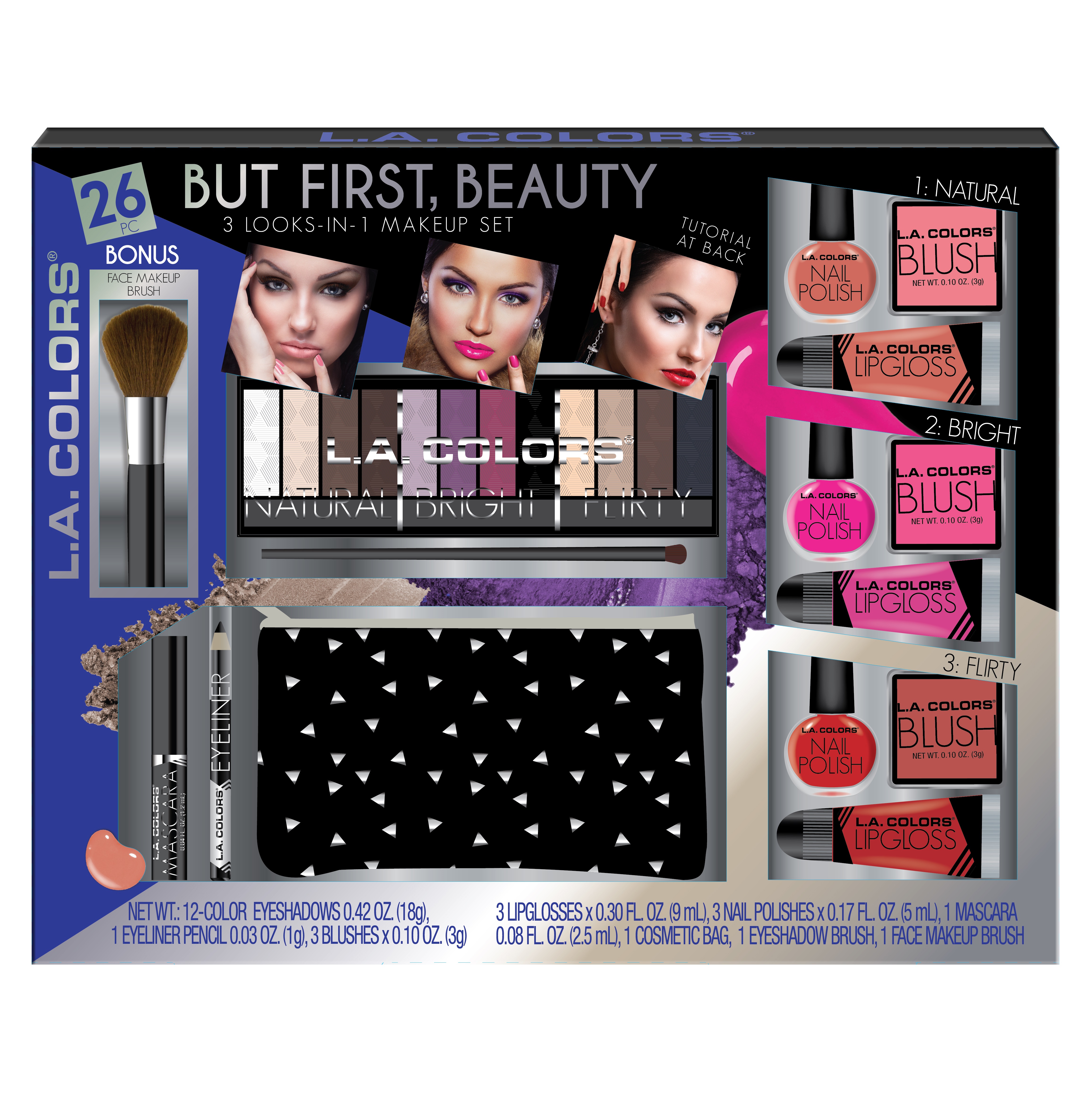 L A Colors 26 Pc But First Beauty Makeup Set Shop Your Way
