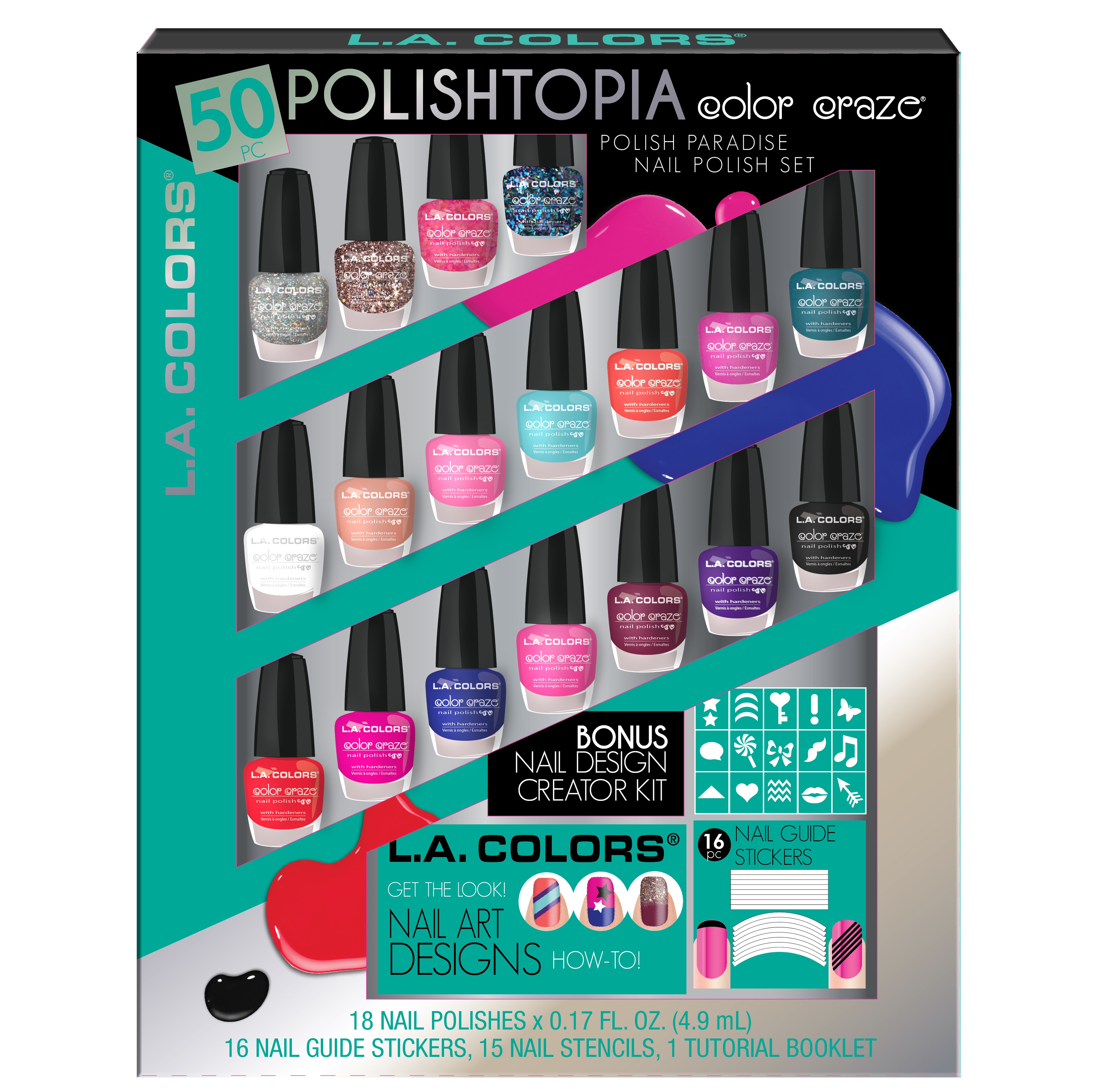 Upc 081555413071 L A Colors 50 Pc Polishtopia Mini Color Craze