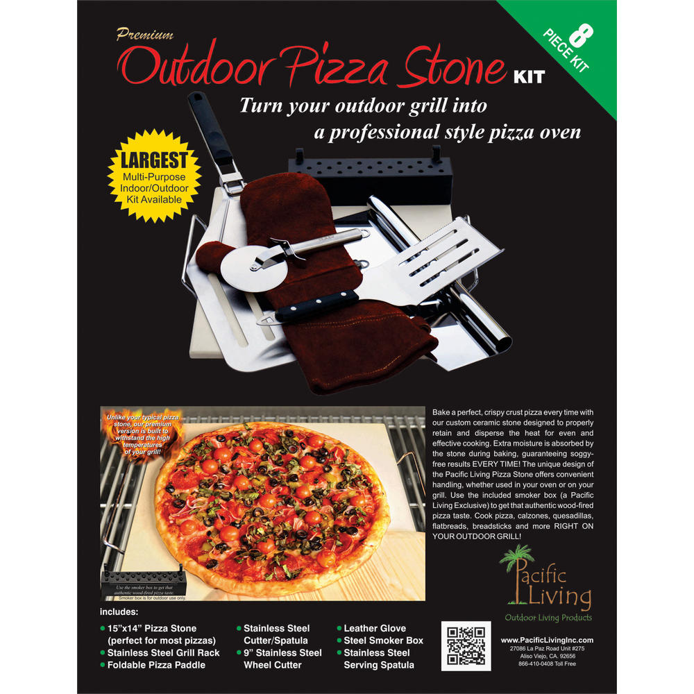 8 Piece Premium Outdoor Pizza Kit