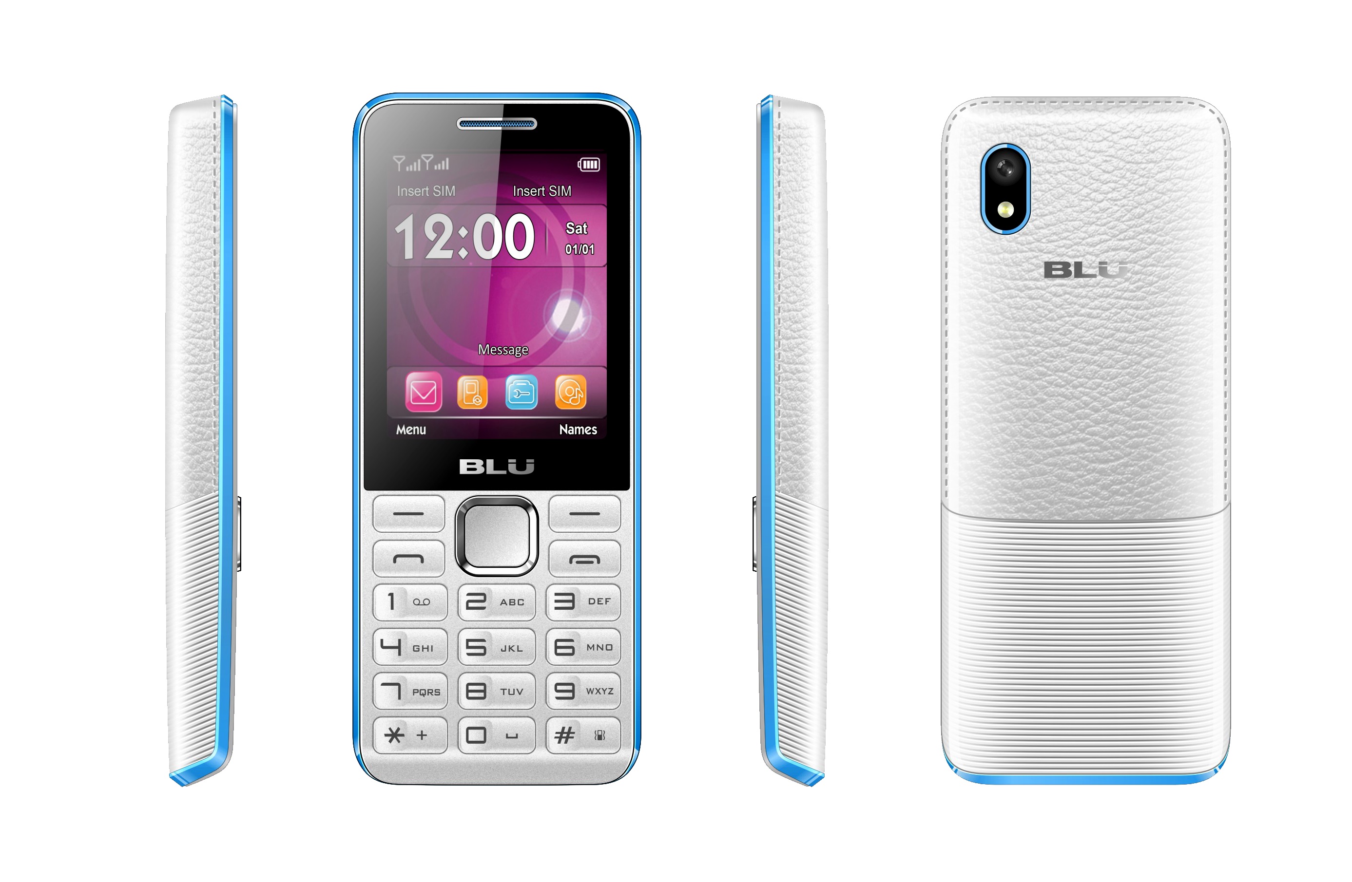 UPC 848958013020 product image for BLU Tank II T193 Unlocked GSM Dual-SIM Cell Phone - White/Blue | upcitemdb.com
