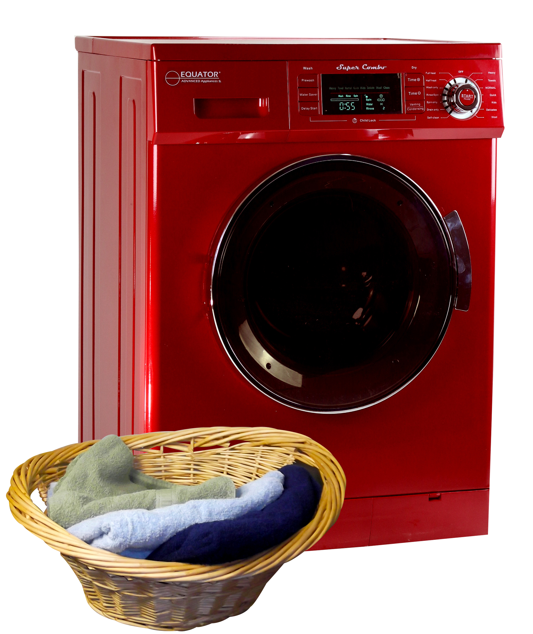 UPC 747037175133 product image for Equator 1.57 cu.ft./13 lbs Merlot Compact Convertible Super Combo Washer Dryer w | upcitemdb.com