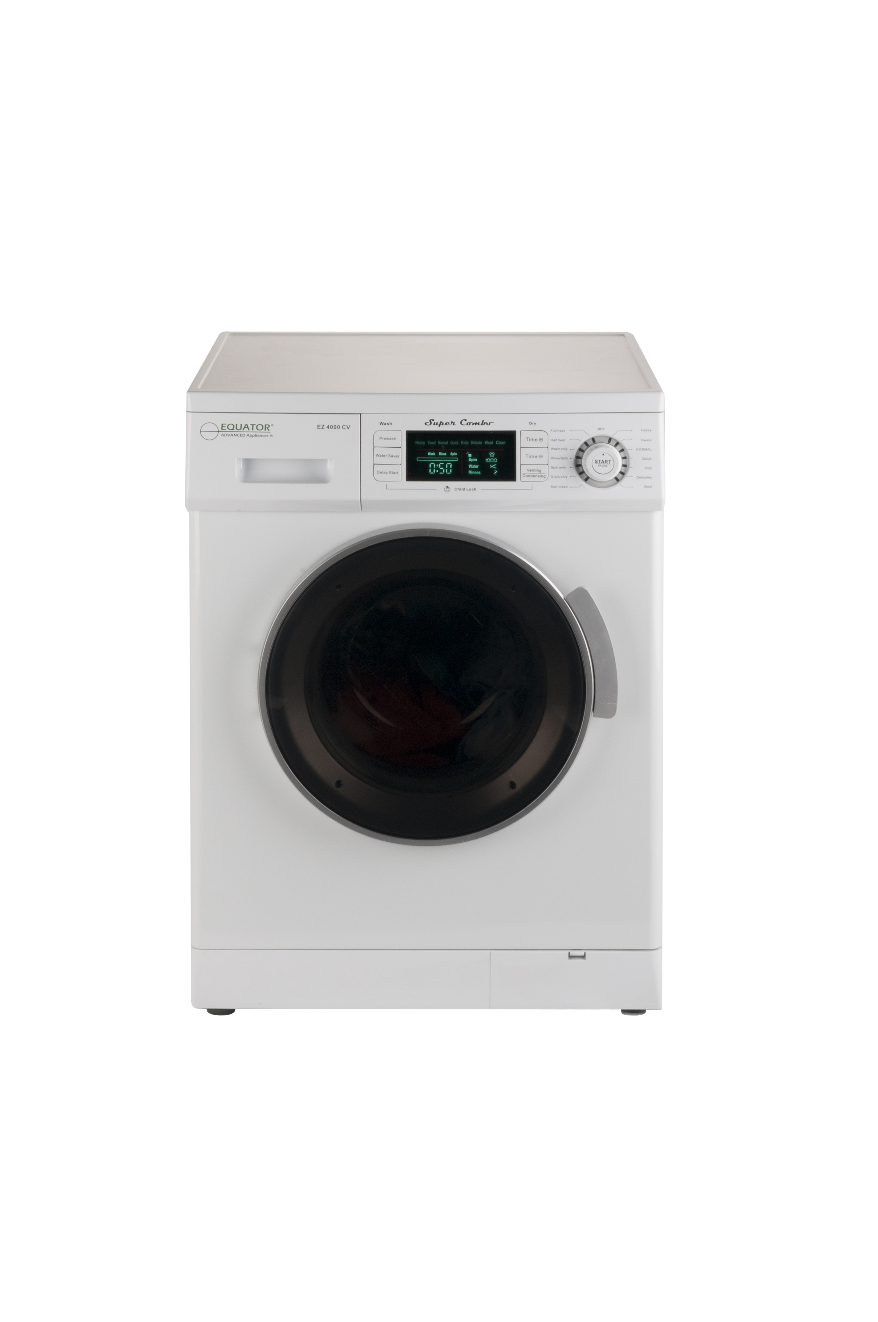 Equator 13 lb/1.6 cu.ft. Compact Convertible Combo Washer Dryer with