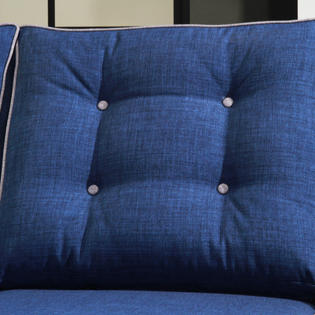Furniture of America Blue Tianna 2 Piece Modern Sofa Set