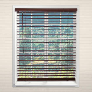 blinds vinyl cordless horizontal chicology inch mini variable chestnut control window english light zoom