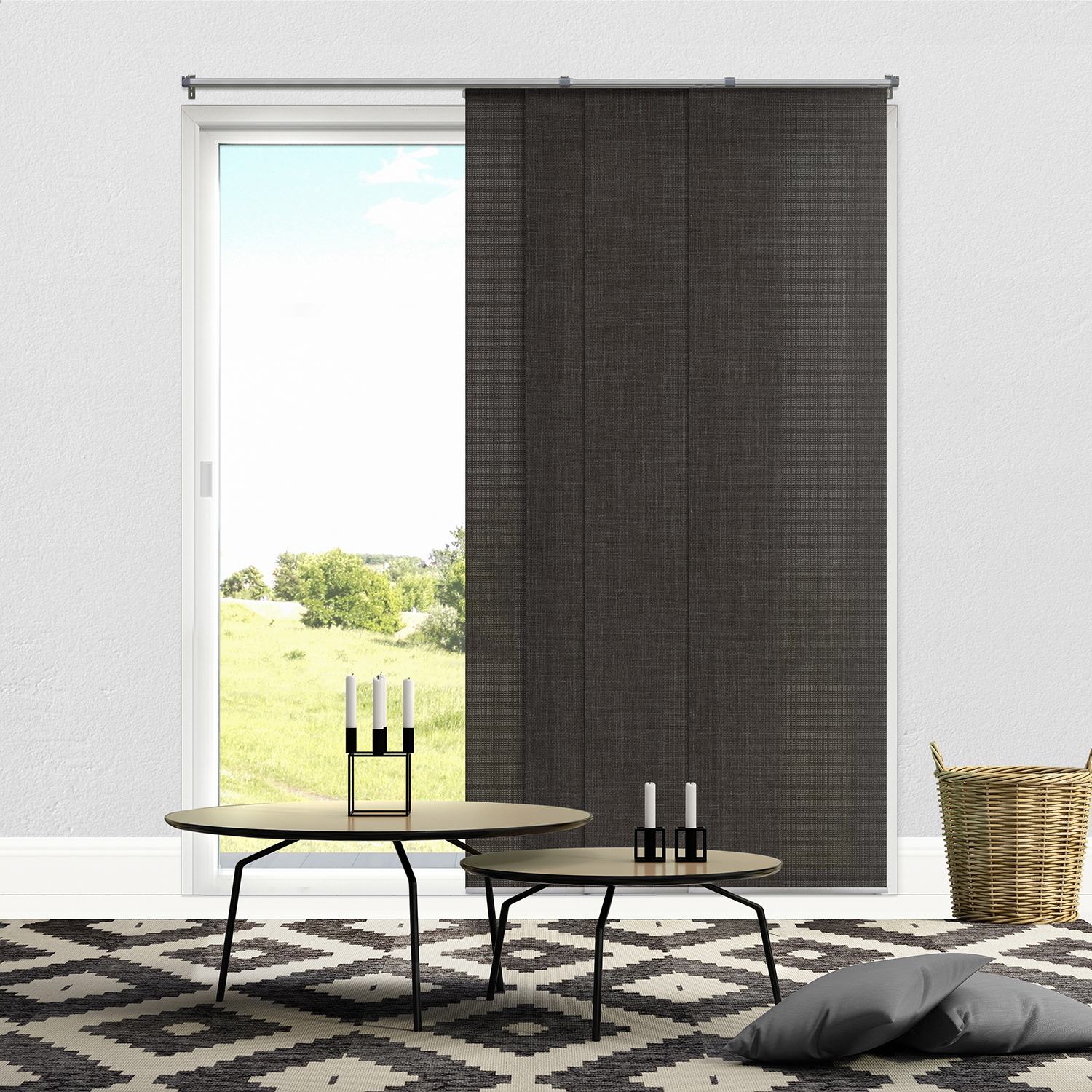 UPC 817568024405 product image for Chicology Adjustable Sliding Panels / Cut to Length, Curtain Drape Vertical Blin | upcitemdb.com