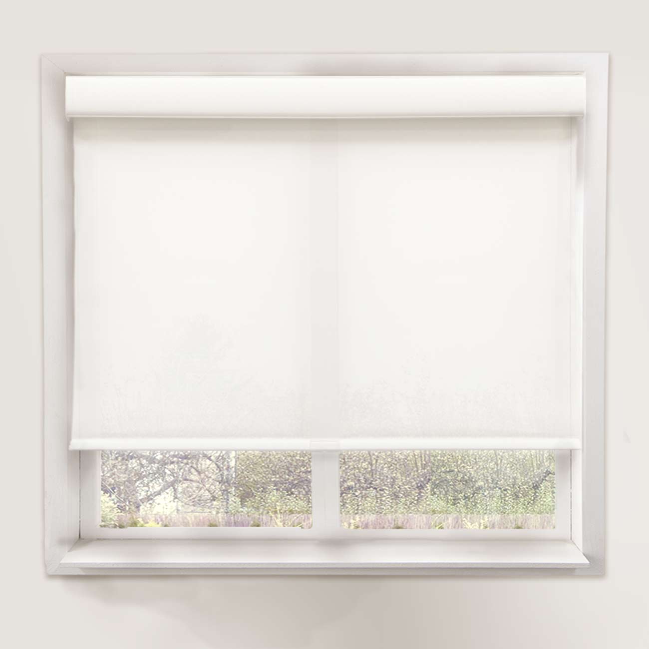 Chicology Deluxe FreeStop Cordless Roller Shade, Natural Woven and