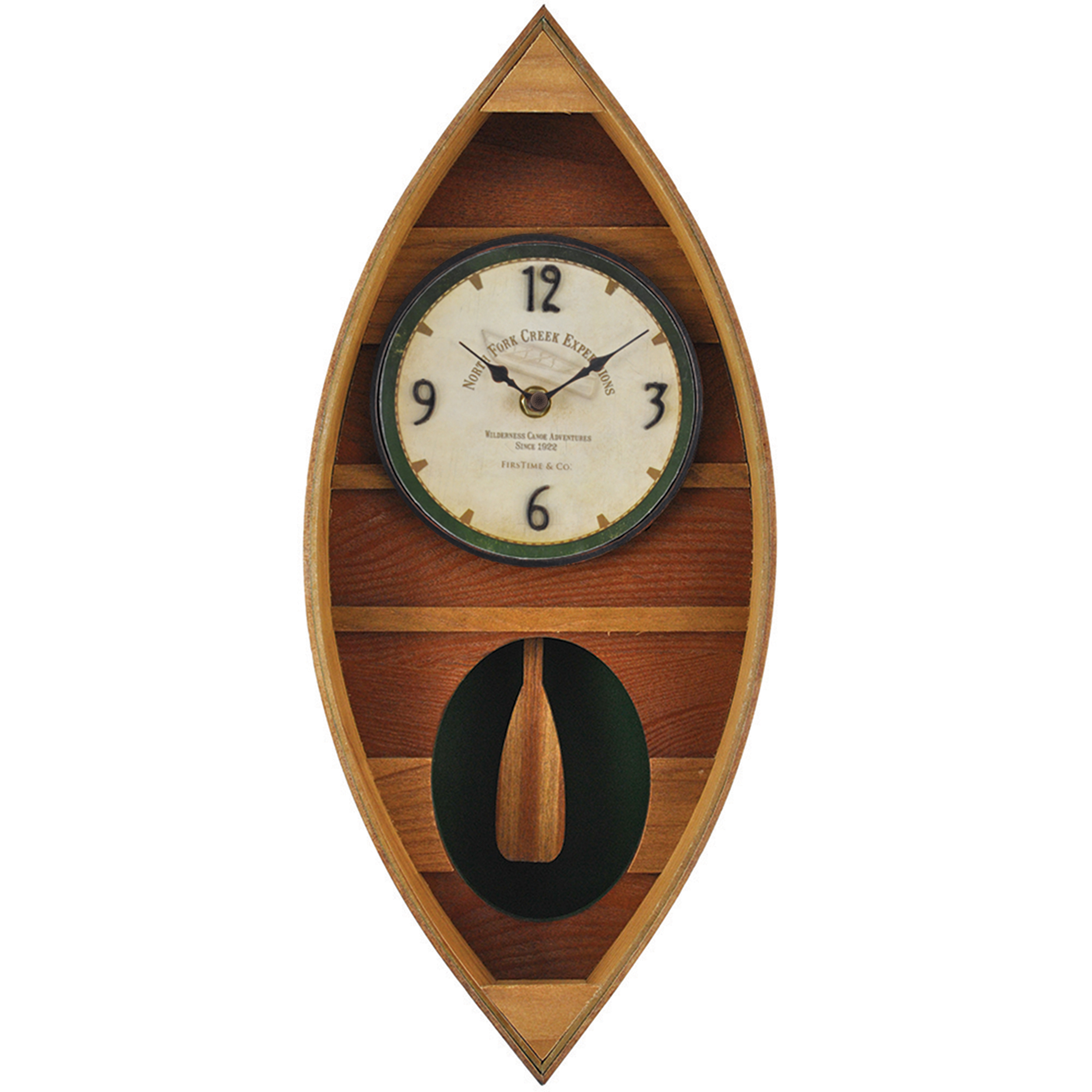 FirsTime & Co. Wood Canoe Wall Clock Shop Your Way Online Shopping