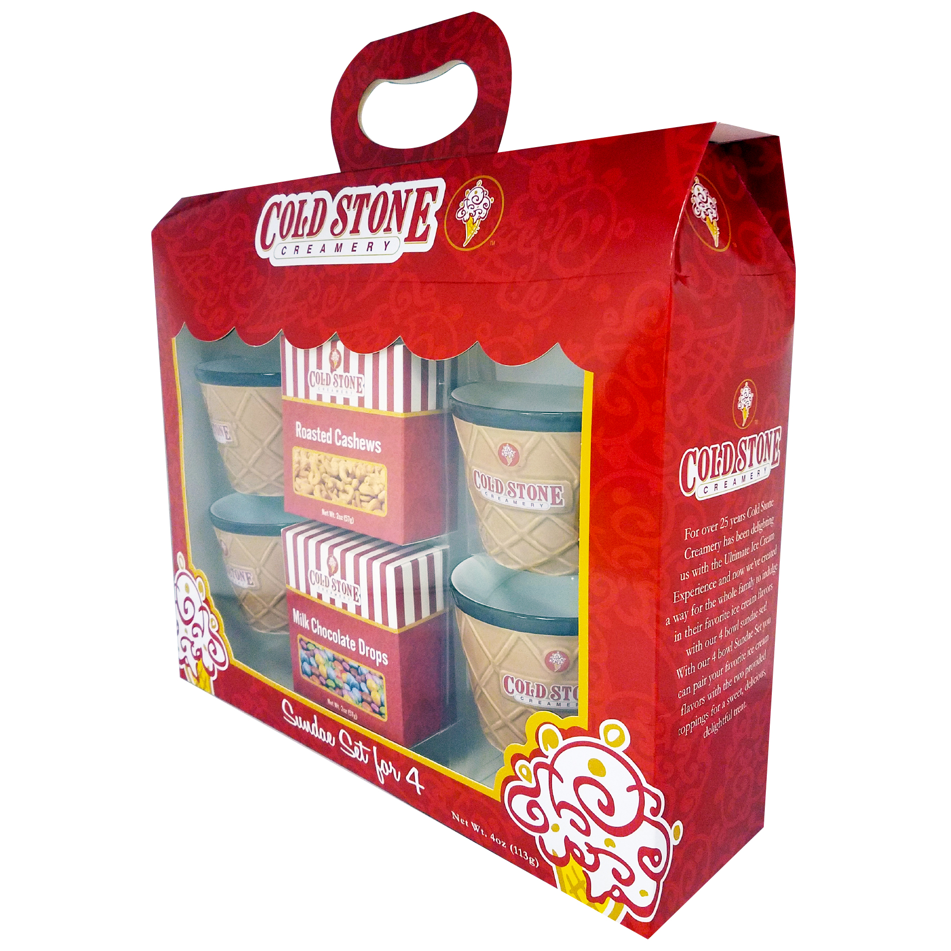 Cold Stone Creamery Sundae Gift Set for 4, 4 Oz. Shop Your Way