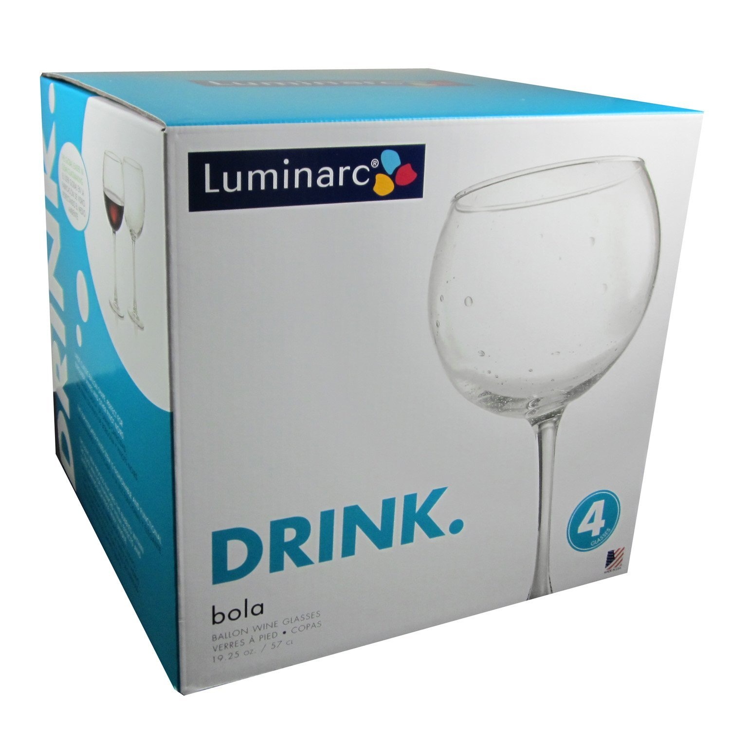 UPC 883314312119 product image for ARC International Luminarc Bola Balloon Wine Glass, 19.25-Ounce, Set of 4 , Clea | upcitemdb.com