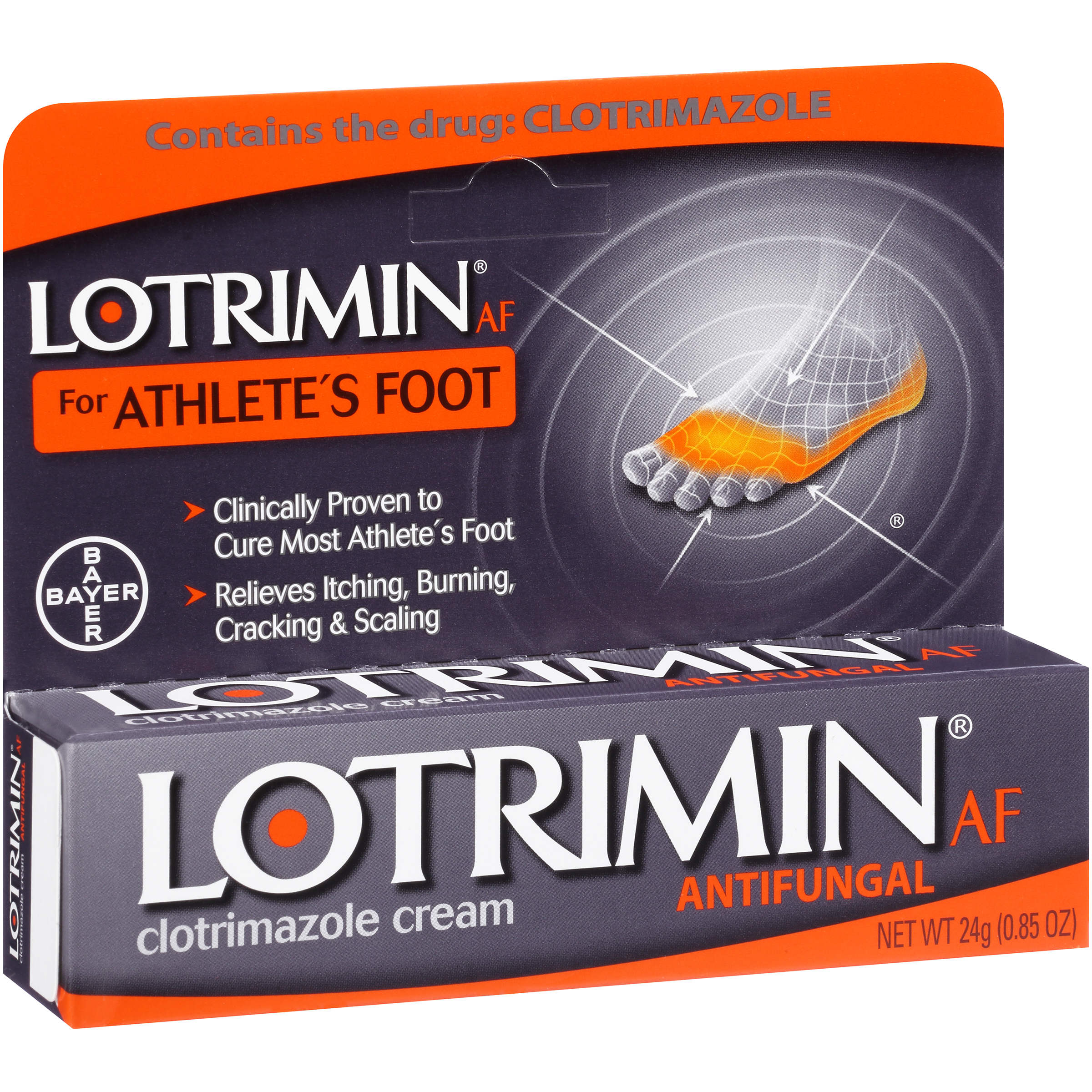 UPC 041100408969 product image for AF for Athlete's Foot Antifungal Clotrimazole Cream 0.85 oz. | upcitemdb.com