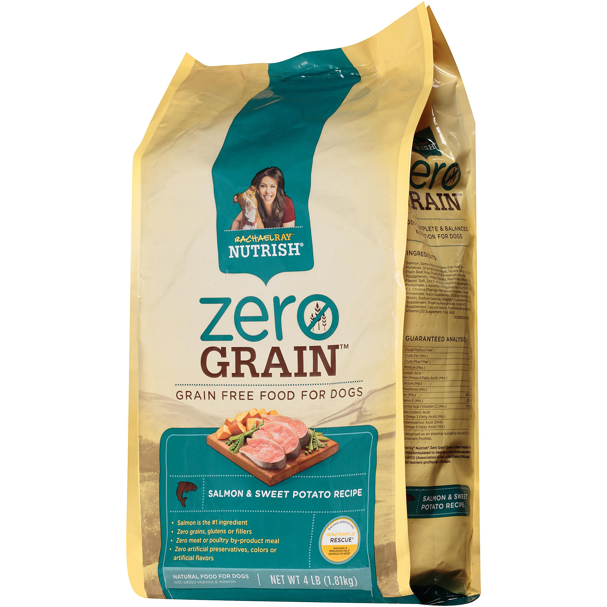 Rachael Ray Nutrish Zero Grain Natural Dry Dog Food, Salmon & Sweet