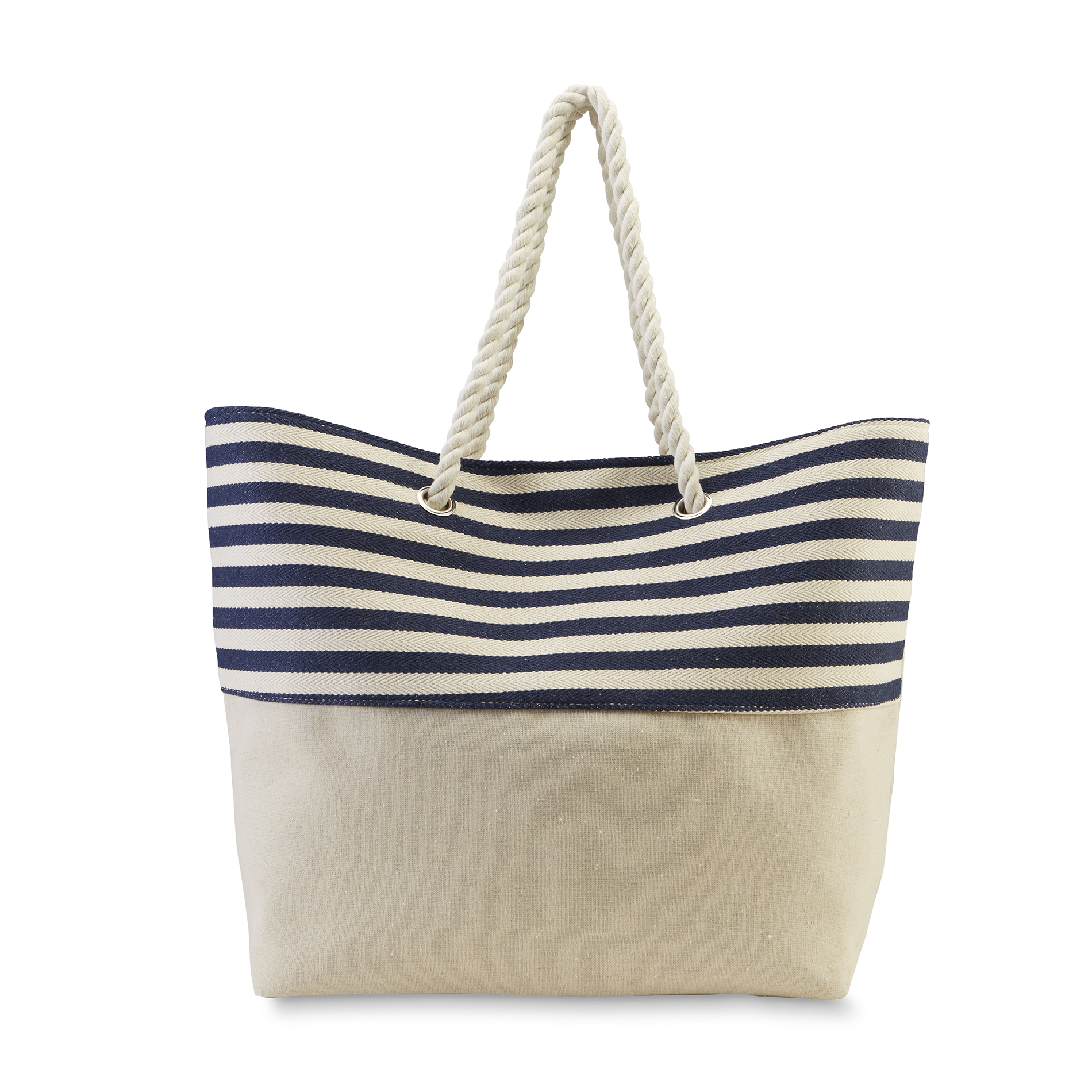 Women's Canvas Tote Bag Striped