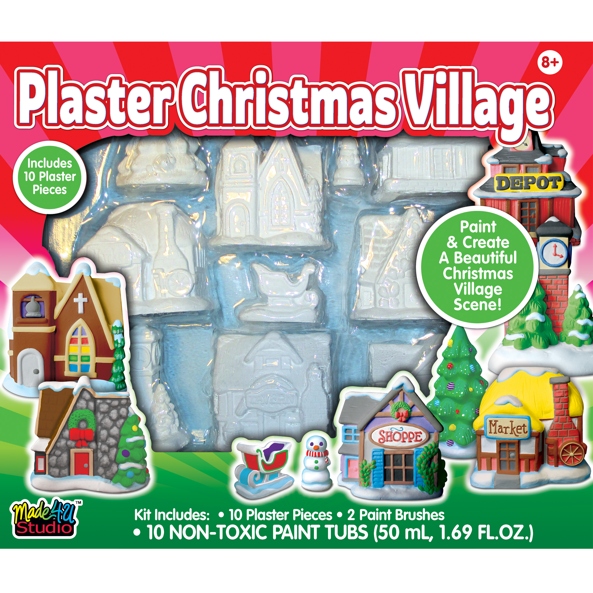 Made4U Studio Plaster Winter Village Shop Your Way Online Shopping