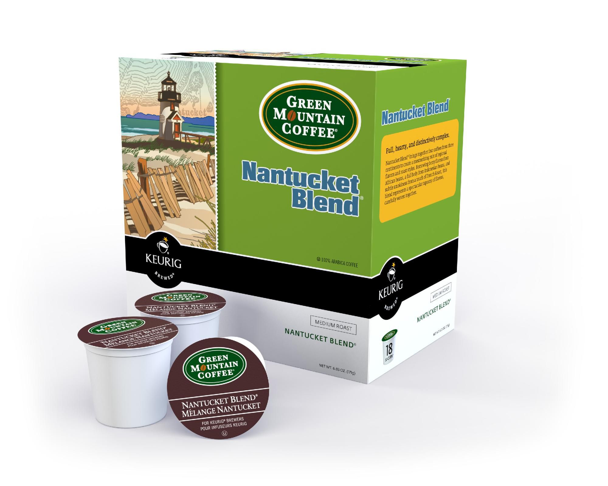 Green Mountain Nantucket Blend For Keurig K-Cup Brewing Systems, 108-pk