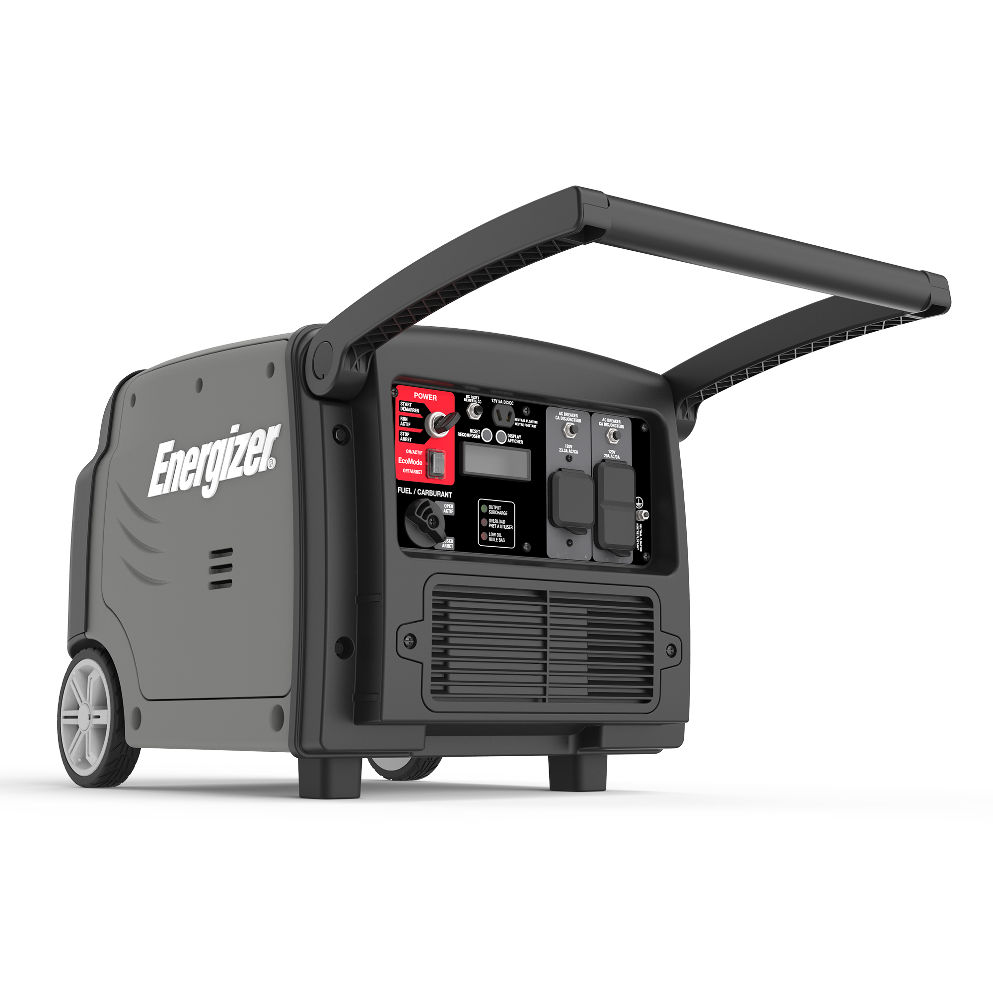 Energizer eZV3200 3200 Watt Portable Gas Powered Inverter Generator with Electric and Remote