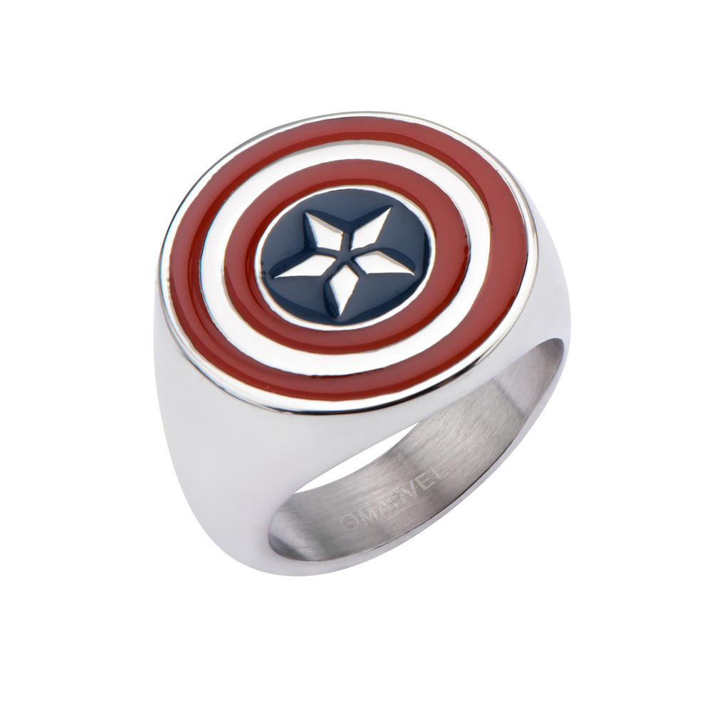 Captain America Enamel Ring - Size 10 Only