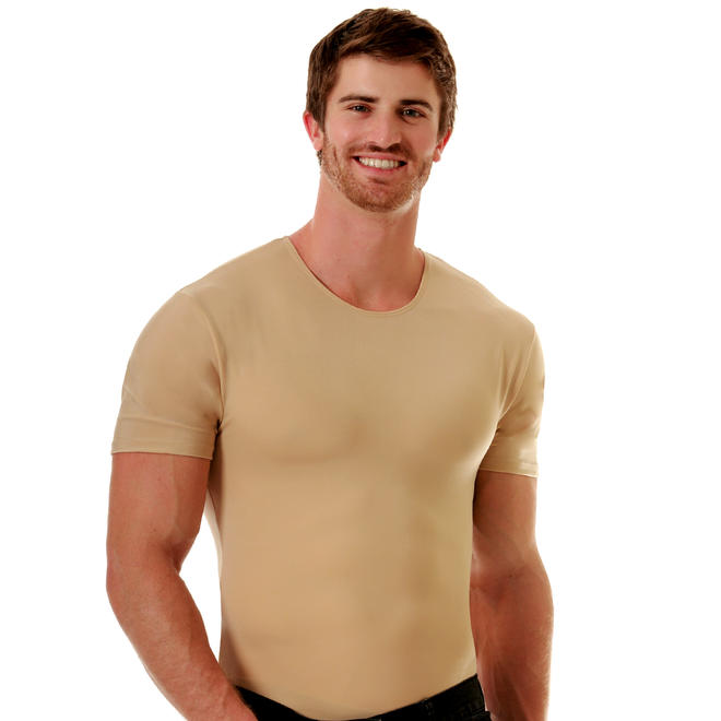 Insta Slim 3 Pack Compression short sleeve crewneck tshirts for men