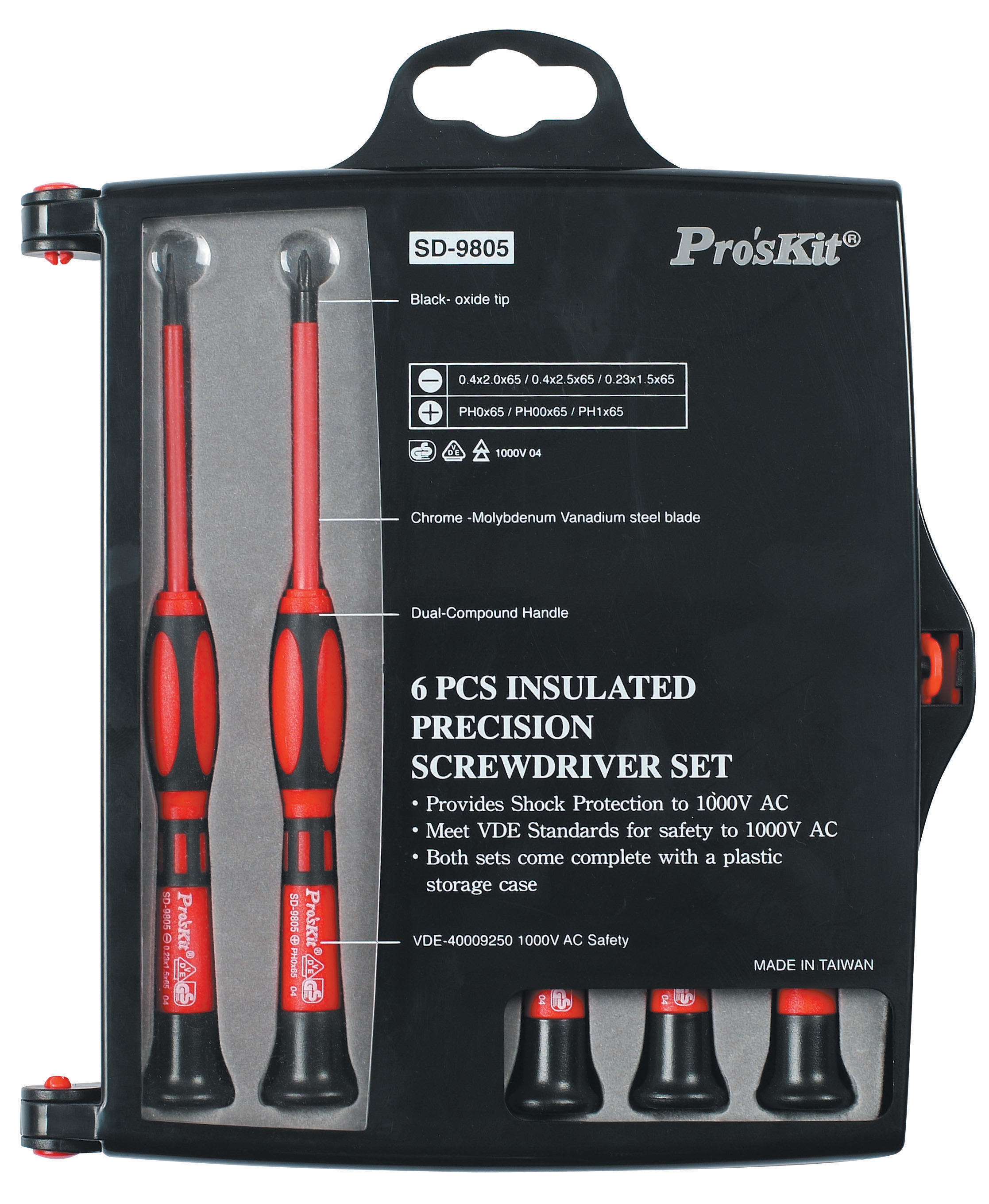 UPC 617293012926 product image for 6 Pc Insulated Precision Screwdriver Set | upcitemdb.com