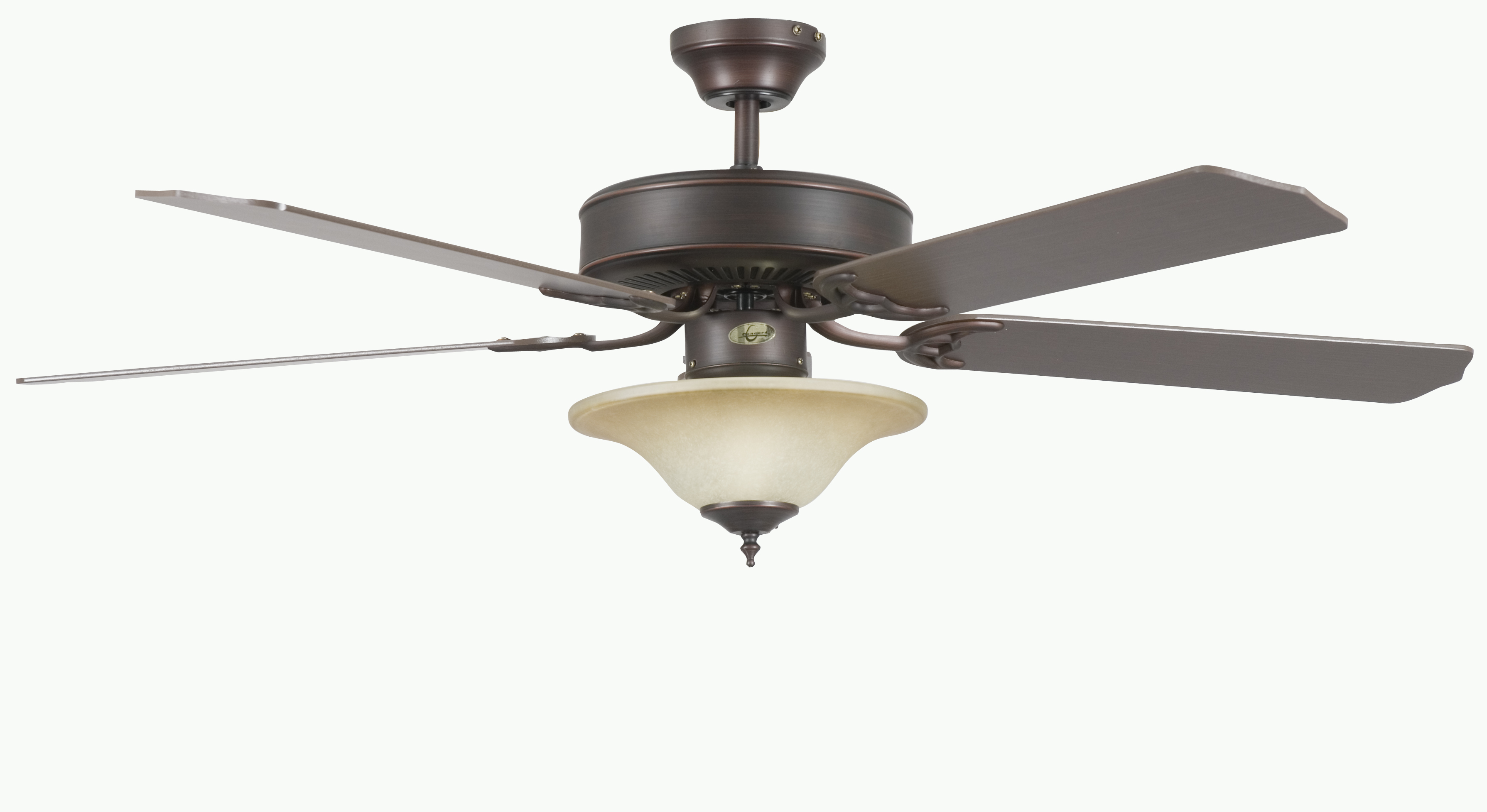 Concord Fans CONCORD BY LUMINANCE 52 INCH HERITAGE SQ CEILING FAN W ...