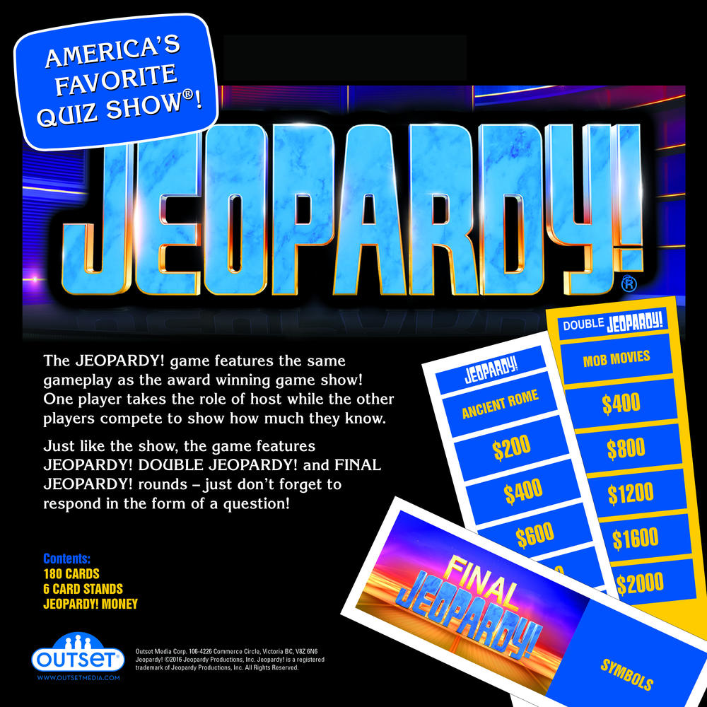 Outset Media Jeopardy Board Game