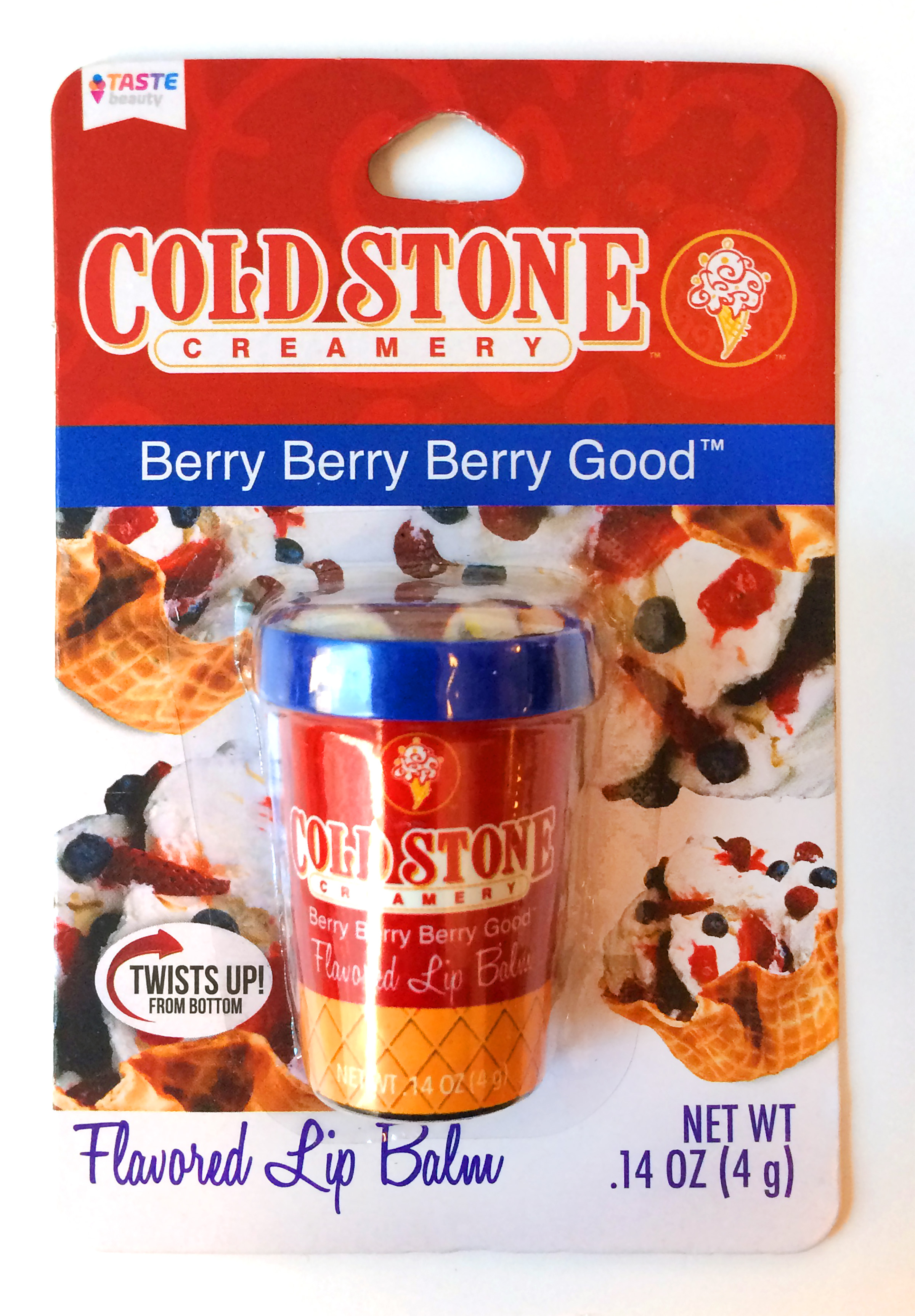 Taste Beauty Cold Stone Creamery Flavored Lip Balm Berry Berry Berry