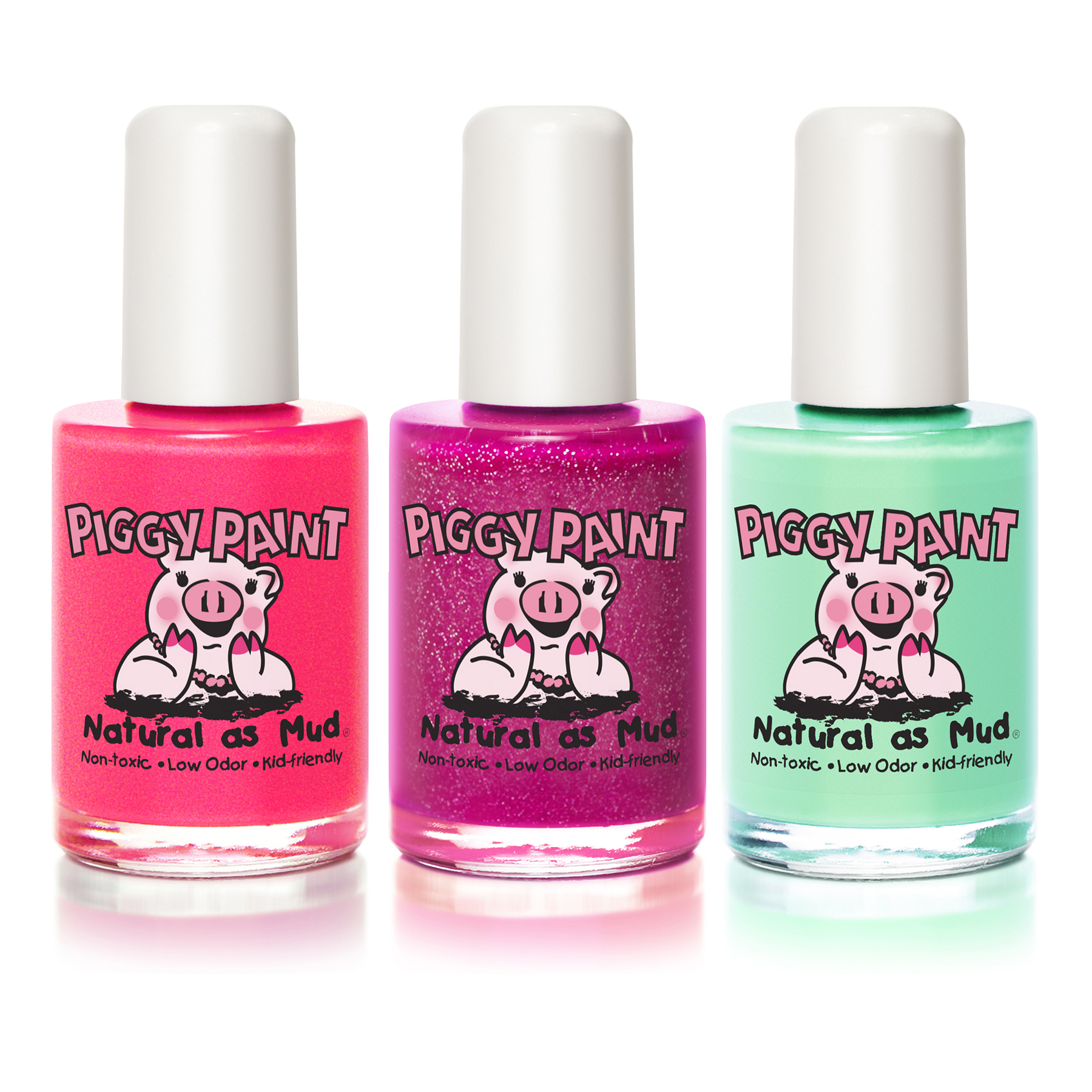 3 Non-toxic Nail Polishes; Forever Fancy, Mint to Be, Glamour Girl