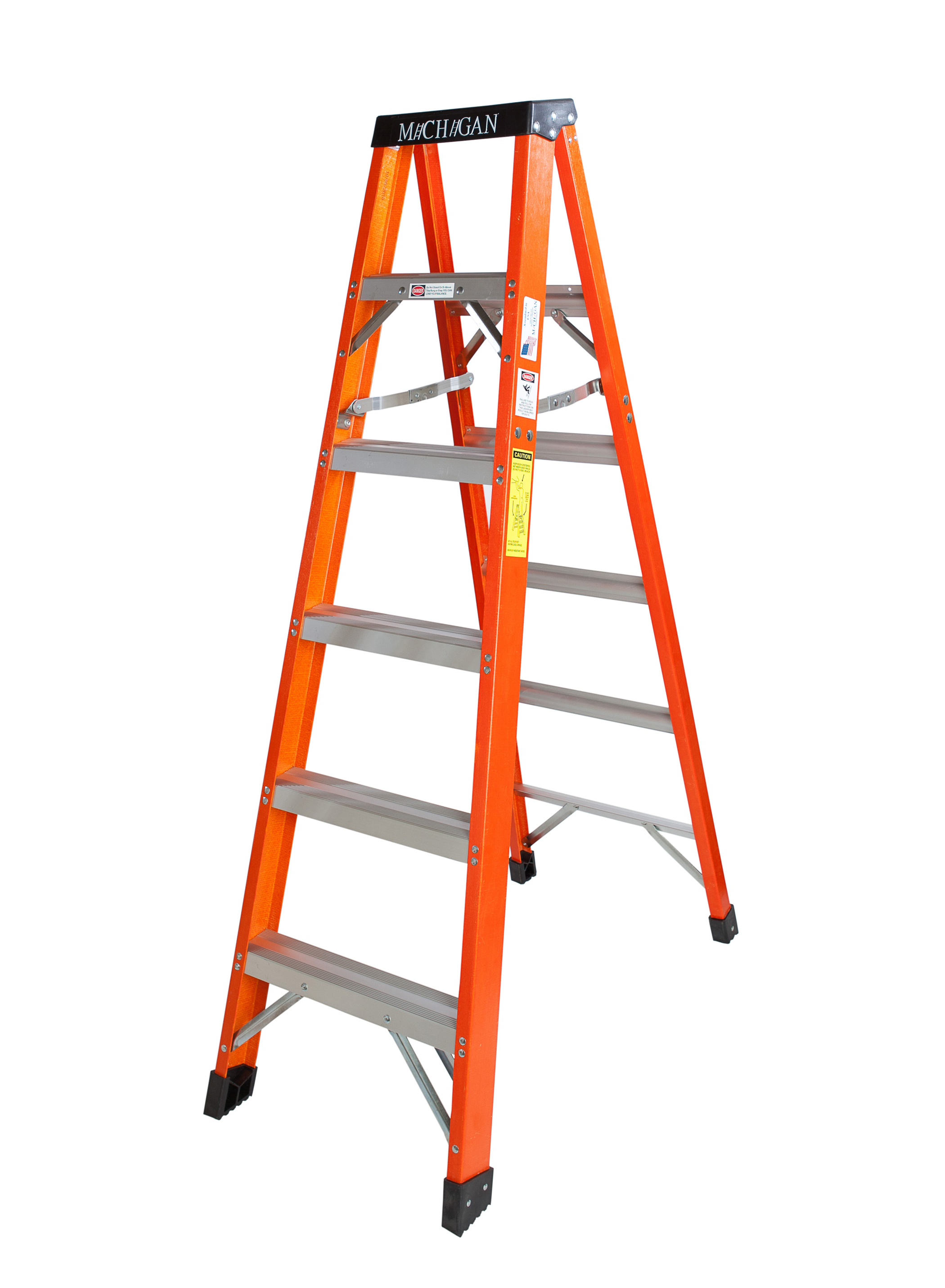Michigan Ladder 6 Foot Fiberglass Step Ladder Type 1A 300 lb rating
