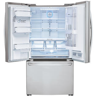 door lg instaview depth counter refrigerator smartthinq stainless steel zoom