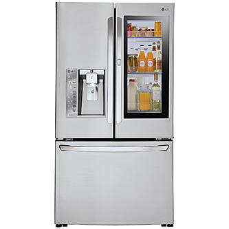 door lg instaview depth counter smartthinq refrigerator stainless steel