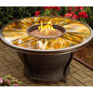 Oakland Living Aluminum Propane Gas Fire Pit Table—Sears ...