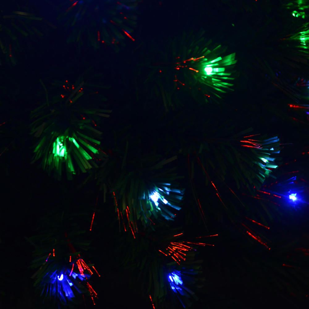 HomCom 5' Pre-Lit Fir Christmas Tree