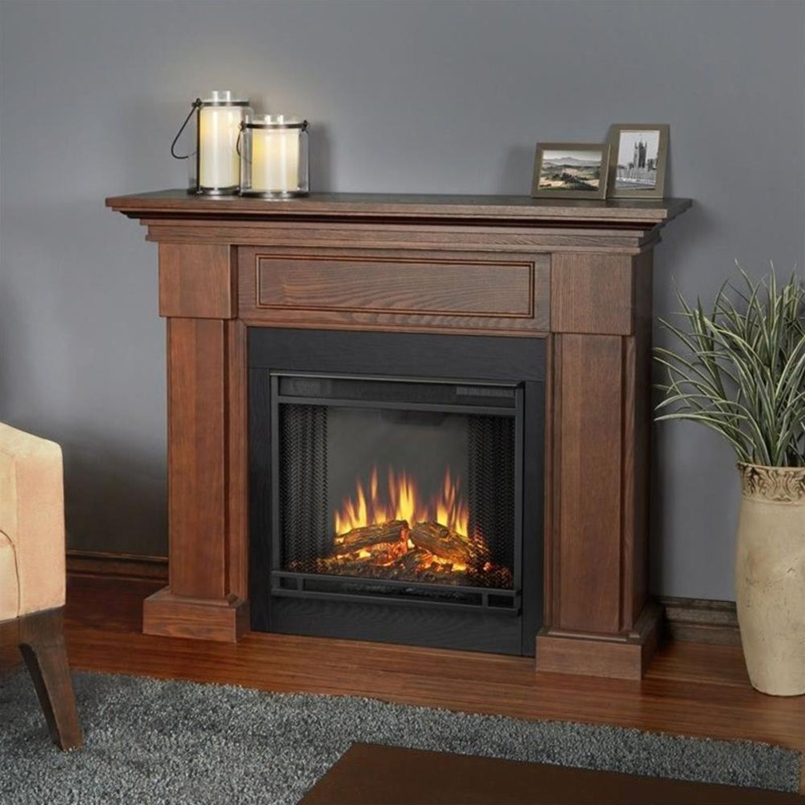 Real Flame Fireplaces 110 120v Kmart