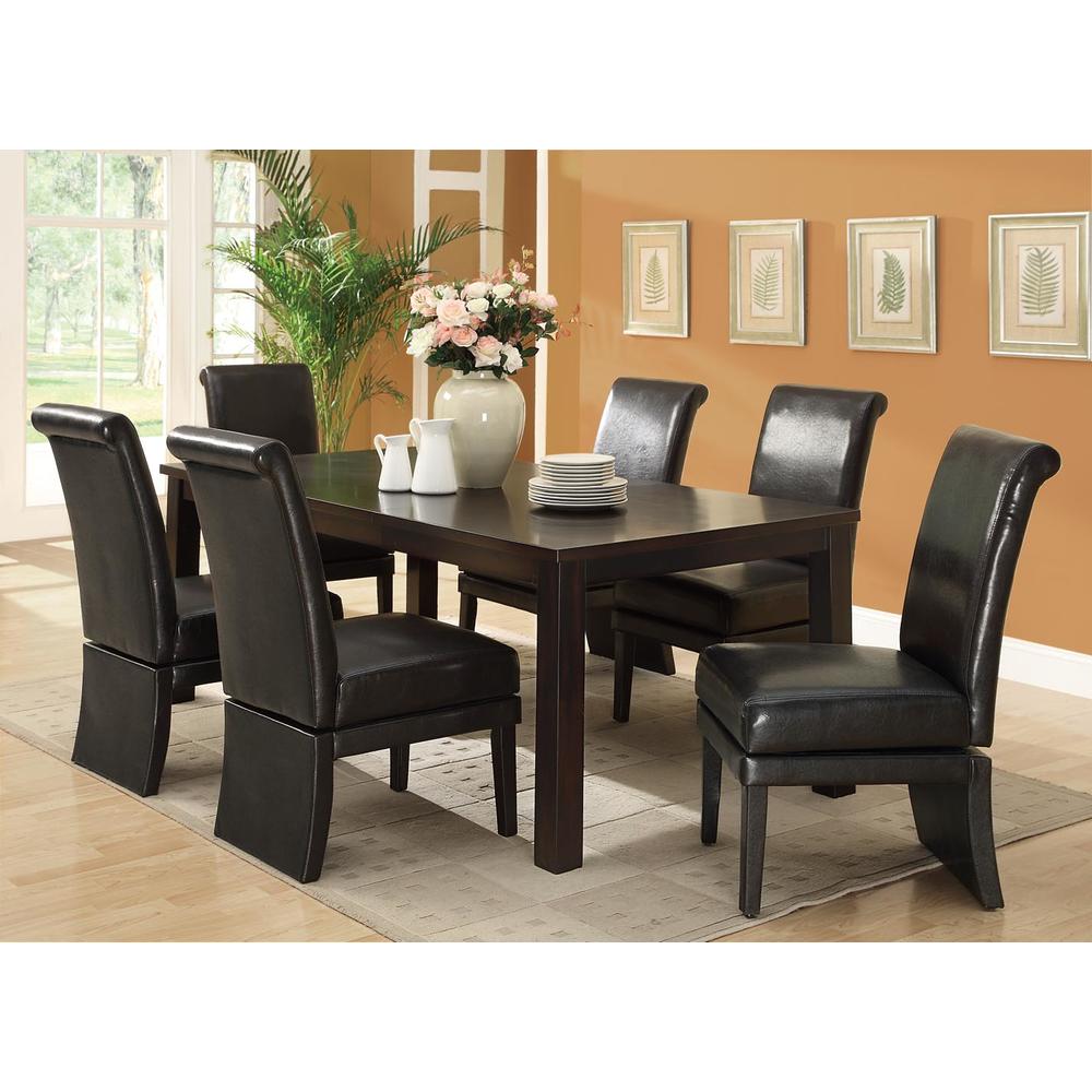 Furnituremaxx Dark Brown Leather-Look 41"H " Swivel " Chair / Set of 2