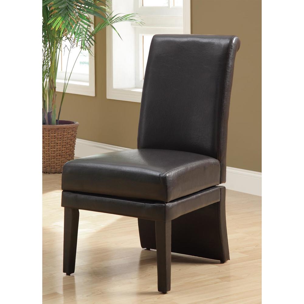 Furnituremaxx Dark Brown Leather-Look 41"H " Swivel " Chair / Set of 2