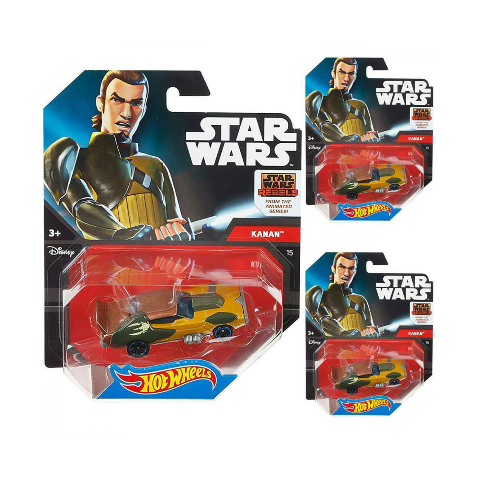 Mattel Hot Wheels Star Wars Jedi Kanan Jarrus Muscle Toy Car