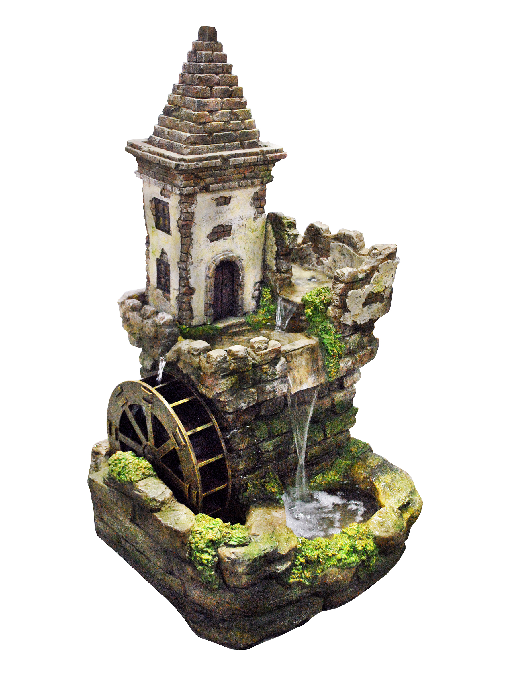 Alpine Corporation Castle Fairy Garden Fountain