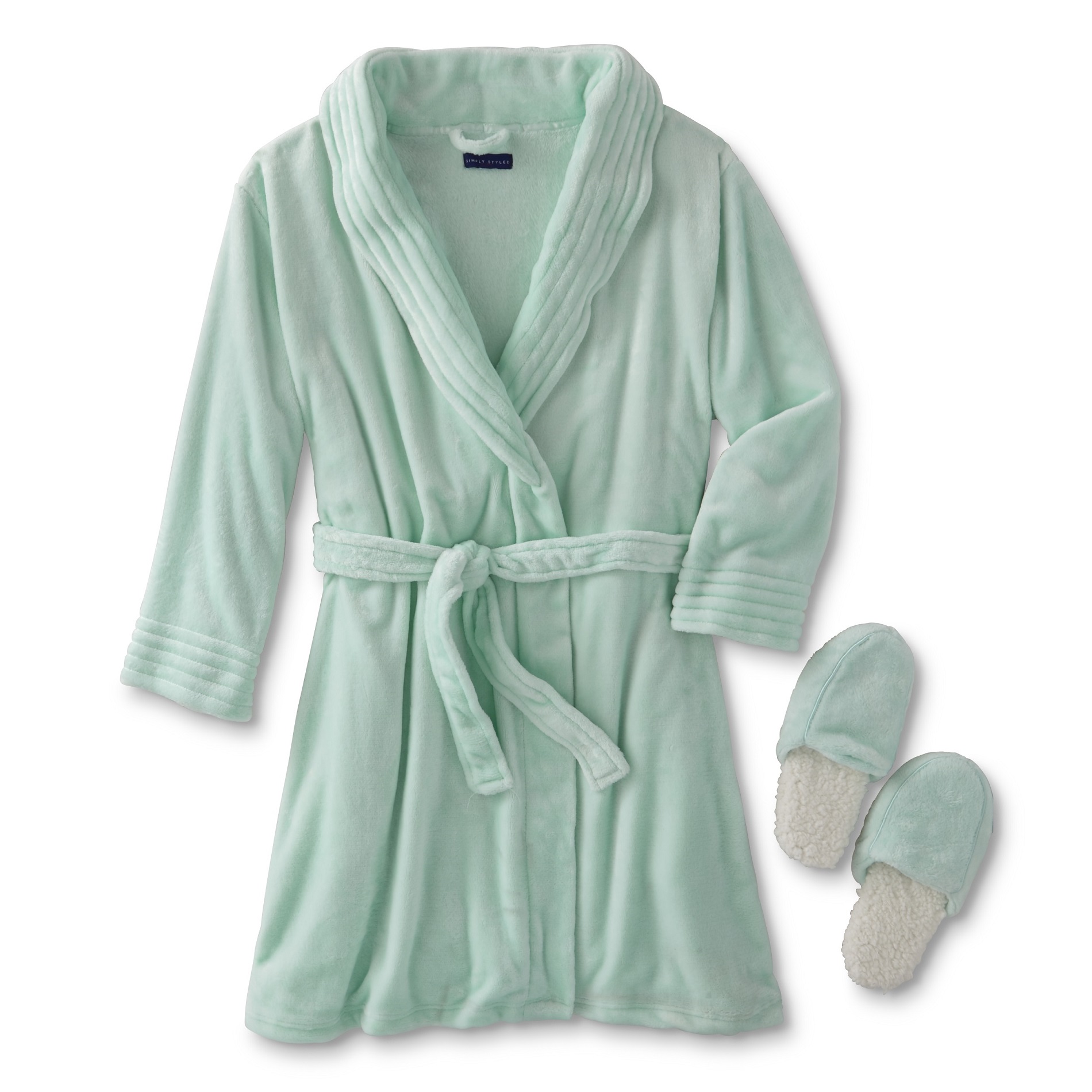 Simply Styled Women's Plus Fleece Robe & Slippers Shop Your Way