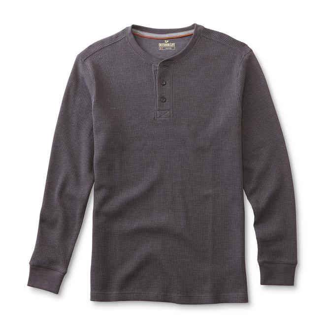 Outdoor Life Men's Big & Tall Thermal Henley Shirt