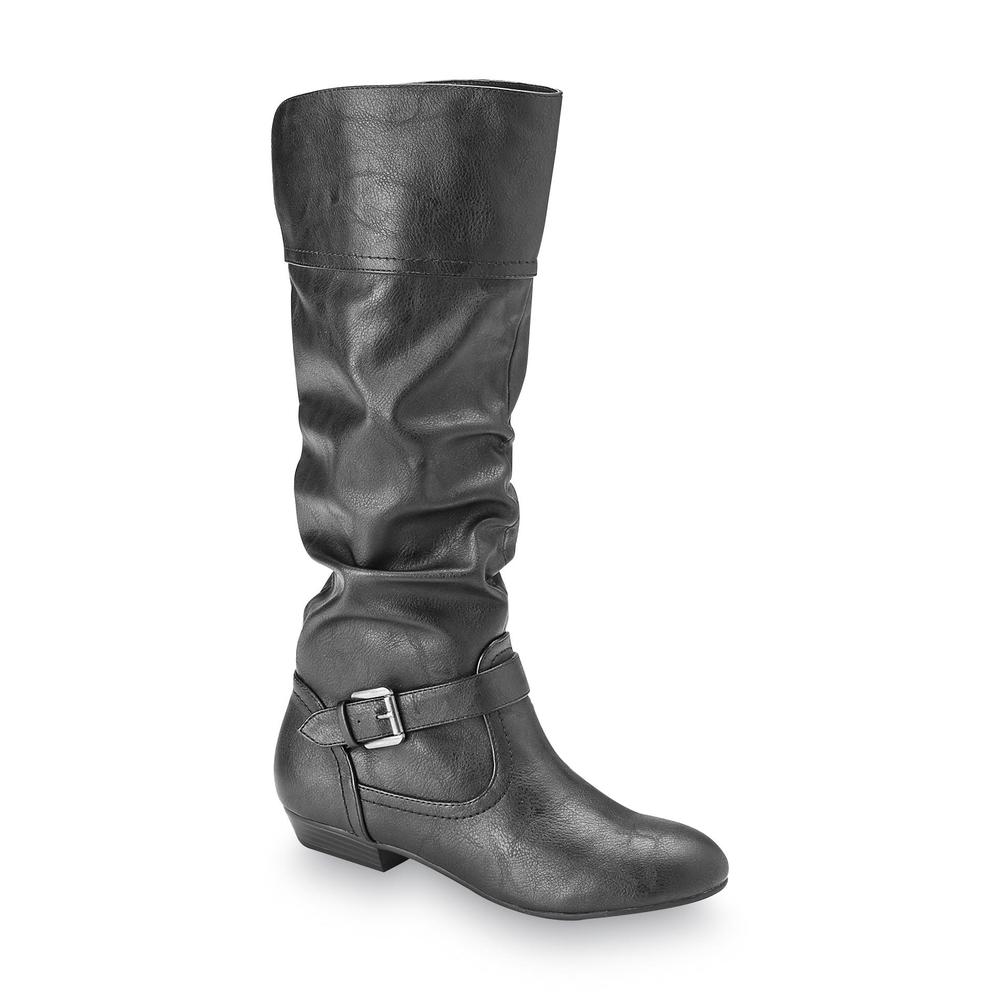 Women's Black Tall Riding Boot Achieve High Style with Kmart