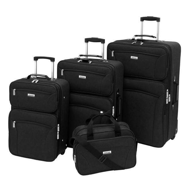 Forecast - 1512-4 BLK - Barbados 4 Piece Set Luggage - Black | Sears Outlet