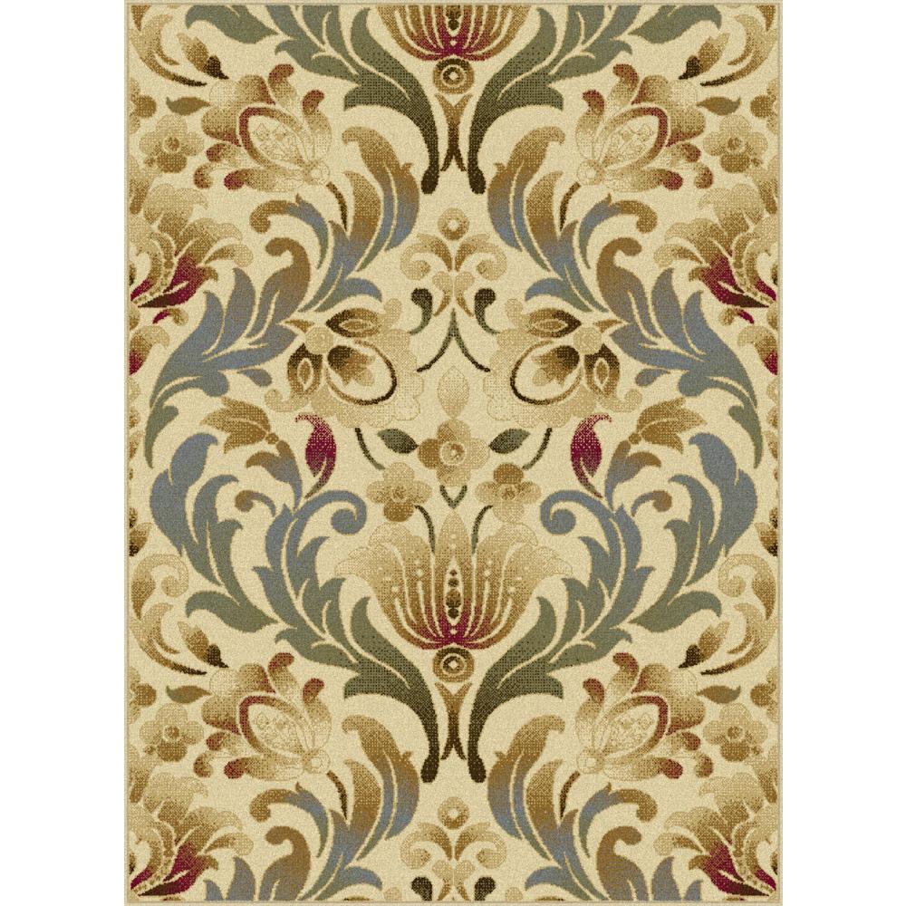 Laguna Elise Ivory 7 ft. 6 in. x 9 ft. 10 in. Transitional Area Rug