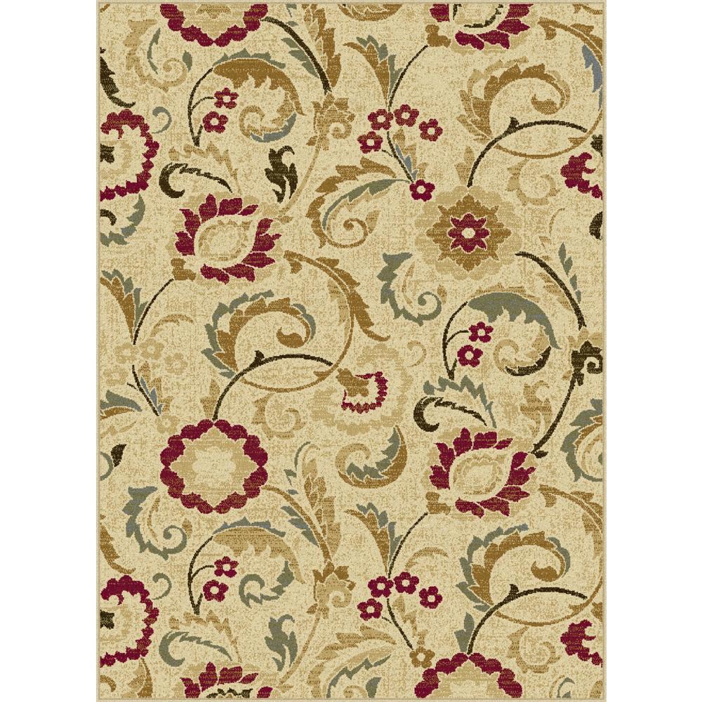 Laguna Wichita Ivory 7 ft. 6 in. x 9 ft. 10 in. Transitional Area Rug