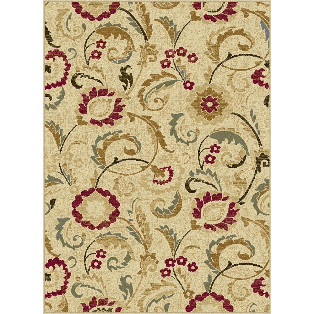 Laguna Wichita Ivory 5 ft. x 7 ft. Transitional Area Rug