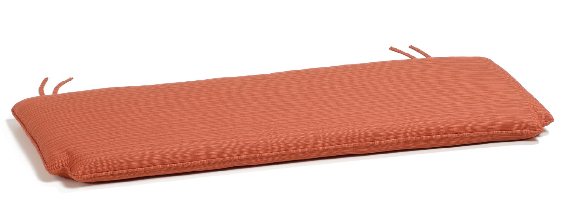 4' Bench Cushion, Sunbrella&reg; Fabric, Dupione Papaya