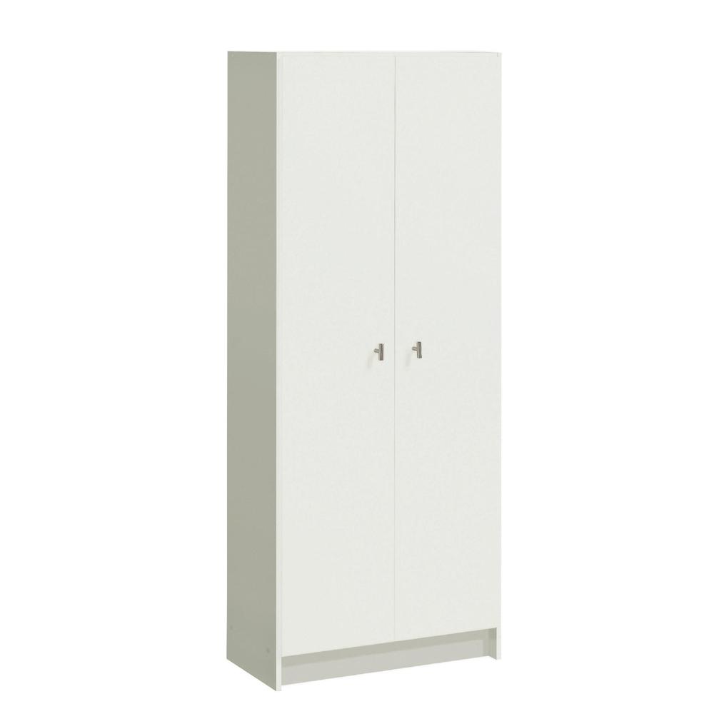 Antique white Compact 2 Door Storage Cabinet