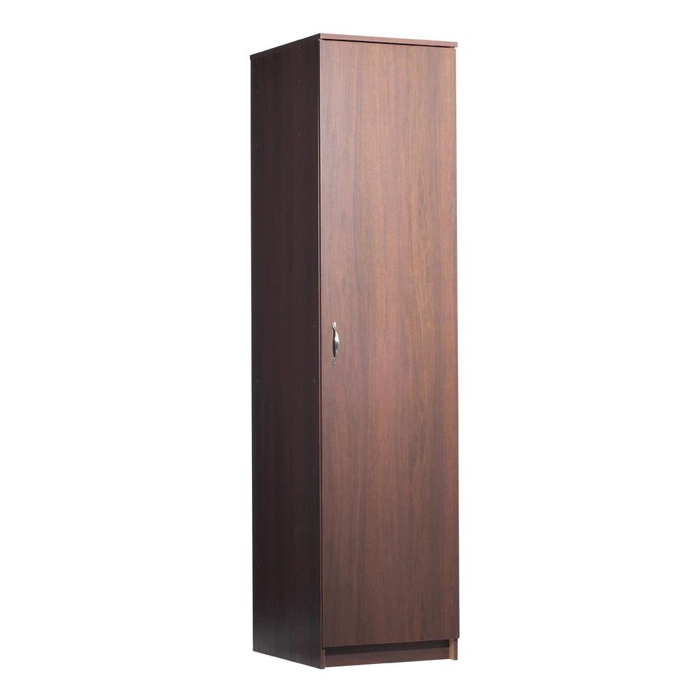 Walnut 1 Door Storage Cabinet