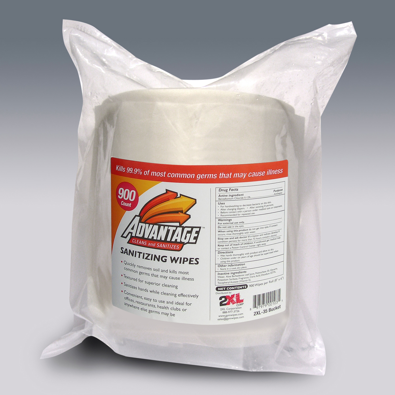 UPC 897979001028 Gym Wipes Advantage Sanitizing Refill