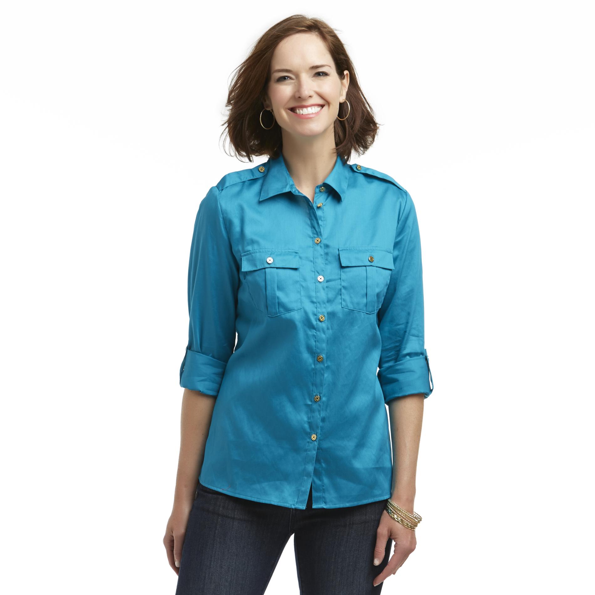 Jaclyn Smith Women's Utility Shirt