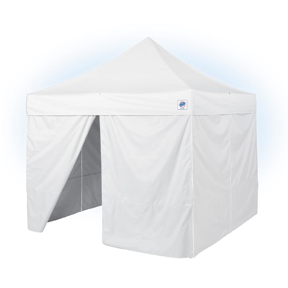 8' Middle Zipper Instant Shelter Sidewall - White